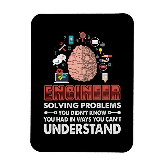 Engineer Solving Problems Magnet (Vertical)