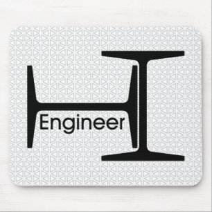 Engineer Steel Beams Mouse Mat