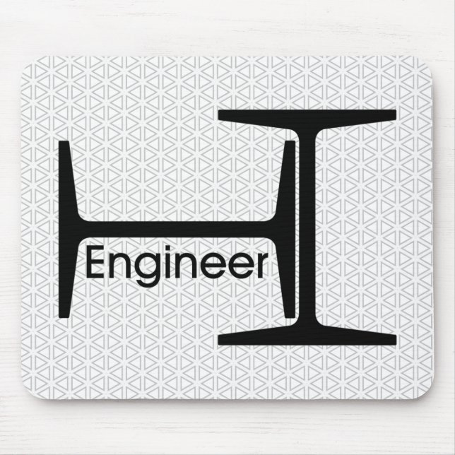 Engineer Steel Beams Mouse Mat (Front)