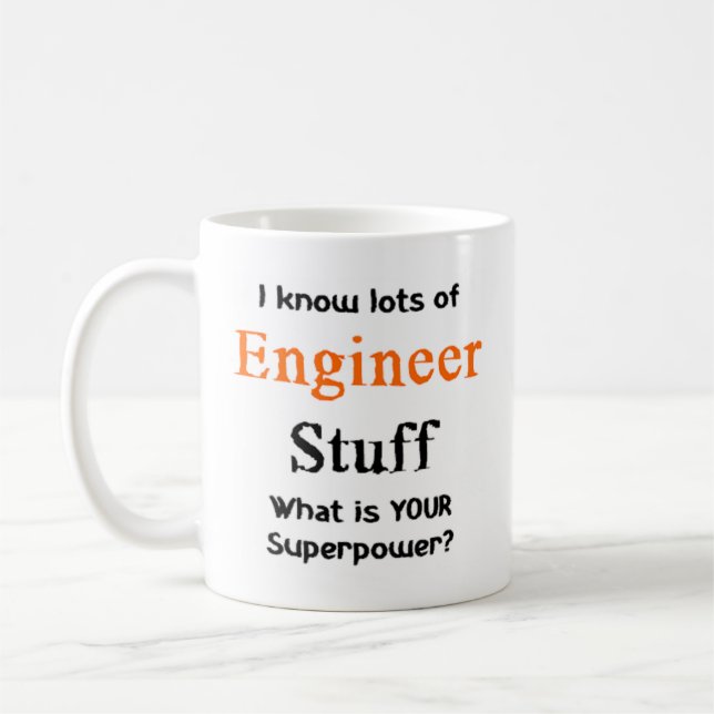 engineer stuff coffee mug (Left)