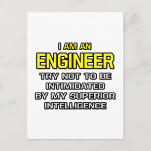 Engineer...Superior Intelligence Postcard
