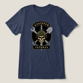 Engineer Veteran Combat Support Emblem Tri-Blend Shirt