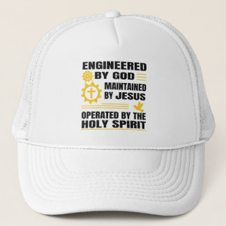 Engineered by God, Maintained by Jesus,  Trucker Hat