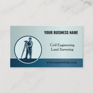 Engineering And Land Surveying Logo Business Card