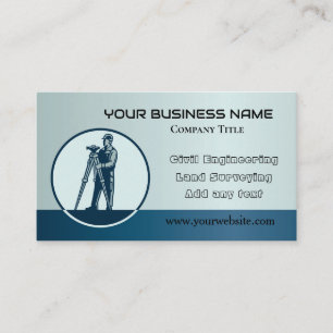 Engineering And Land Surveying Logo Business Card