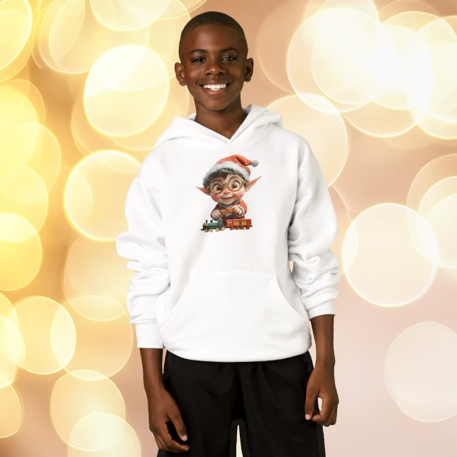 Engineering Baby Christmas Elf Boy's Hoodie (Creator Uploaded)