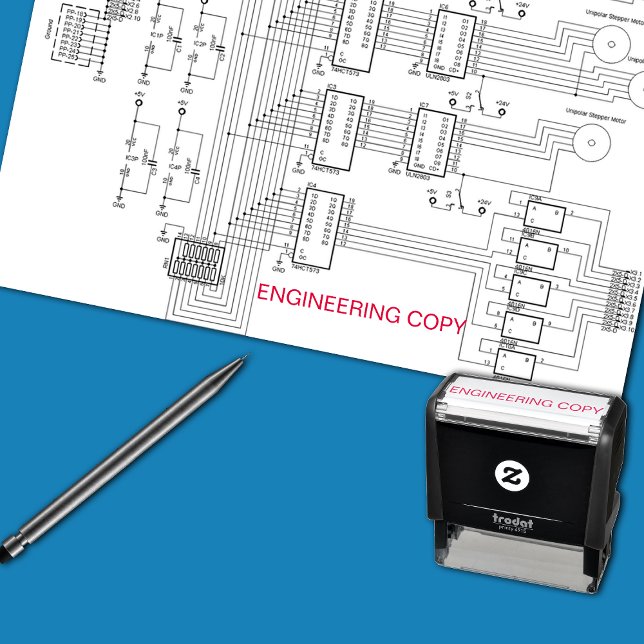 "ENGINEERING COPY" Drawing Self-inking Stamp (Creator Uploaded)