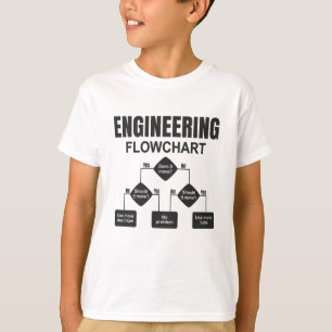 Engineering Flowchart Engineer T-Shirt