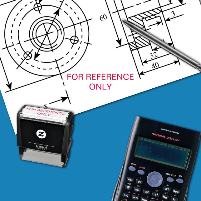 Engineering "FOR REFERENCE ONLY"  Drawing Self-inking Stamp (Creator Uploaded)