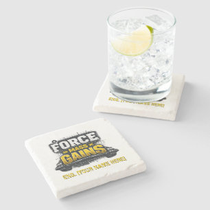 Engineering Gains: Physics Force Personalized Stone Coaster