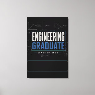 Engineering Graduate 2026 Custom Name Gifts Canvas Print