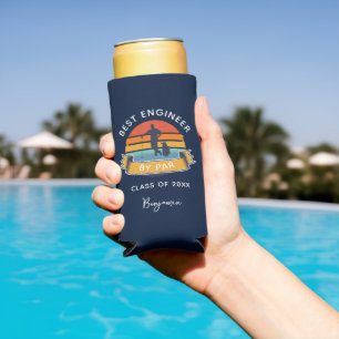Engineering Graduate Golf Lover Custom Seltzer Can Cooler