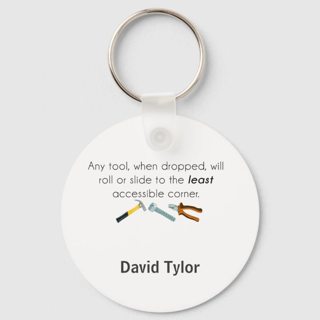 Engineering humour key ring (Front)