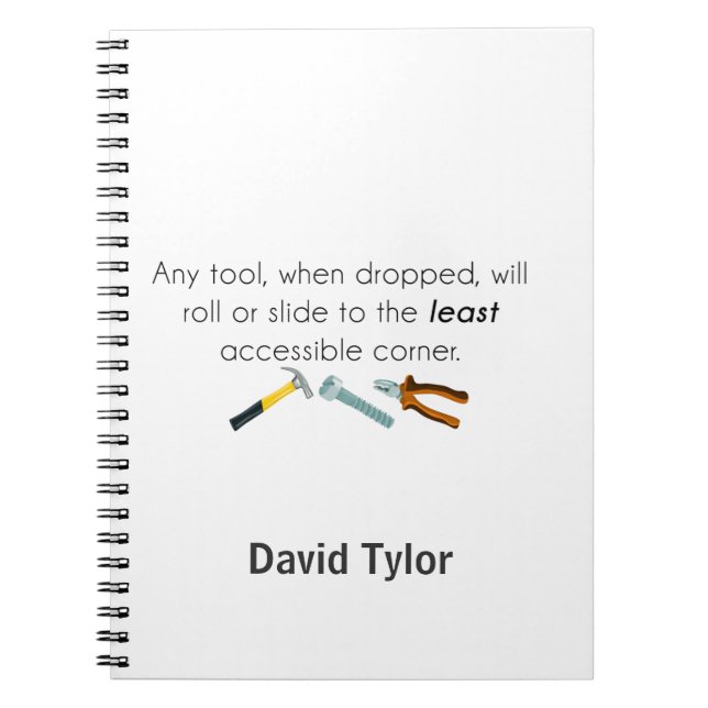 Engineering humour notebook (Front)