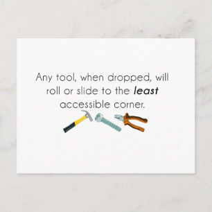 Engineering humour postcard