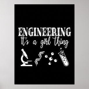 Engineering It's a Girl Thing Poster