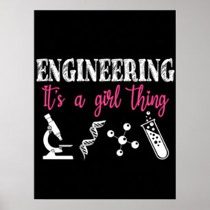 Engineering It's a Girl Thing Poster