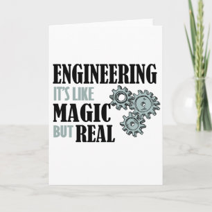 Engineering - It's Like Magic But Real Card