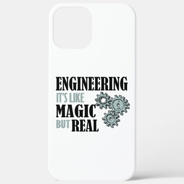 Engineering - It's Like Magic But Real Case-Mate iPhone Case (Back)