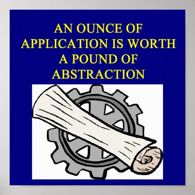 ENGINEERING proverb Poster (Front)