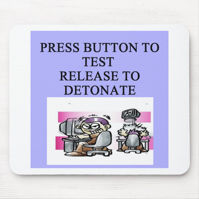 engineering research joke mouse mat (Front)