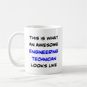 engineering technician, awesome coffee mug