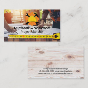 Engineers Architect Planning a Build Business Card