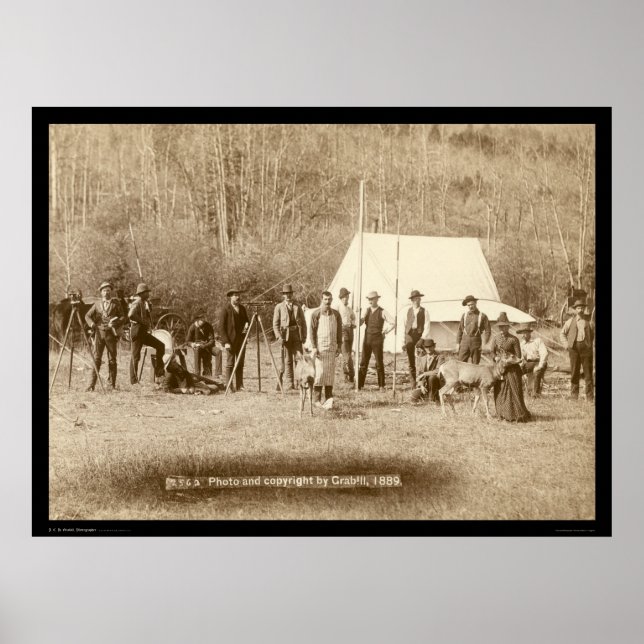 Engineers Corps and Two Deer SD 1889 Poster (Front)