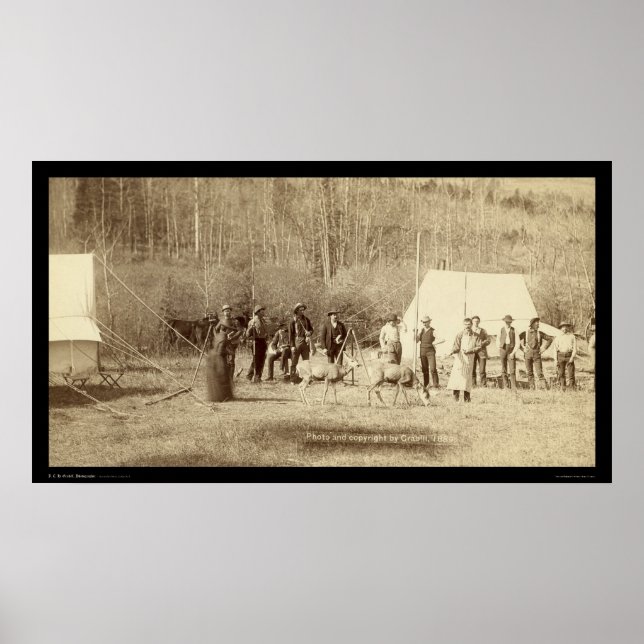 Engineers Corps in front of Tents SD 1889 Poster (Front)