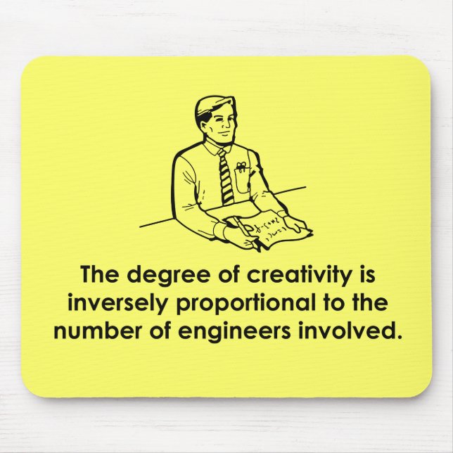 Engineers & Creativity Mouse Mat (Front)