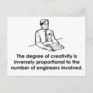 Engineers & Creativity Postcard
