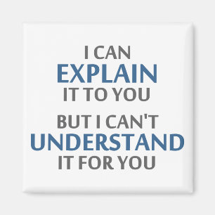 Engineer's Motto Can't Understand It For You Magnet