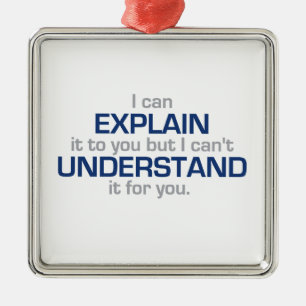 Engineer's Motto - Science Type Stuff Metal Tree Decoration