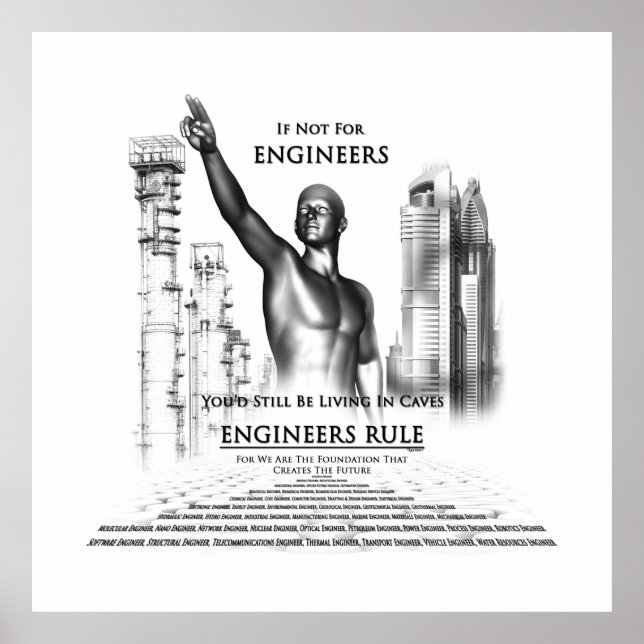 Engineers Rule Archival Poster (Front)