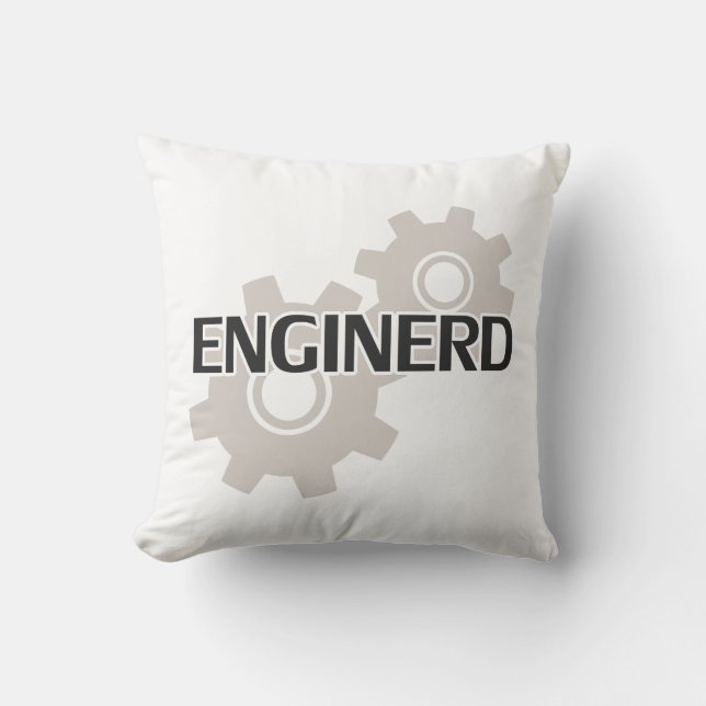 Enginerd Engineer Nerd Cushion (Front)