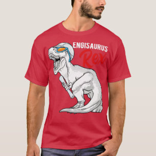 Engisaurus Rex Engineer Dinosaur T Rex Engineering T-Shirt