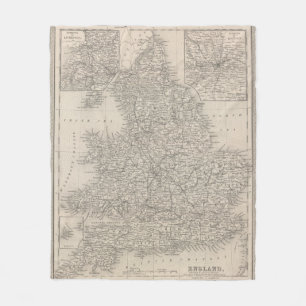 England 10 fleece blanket