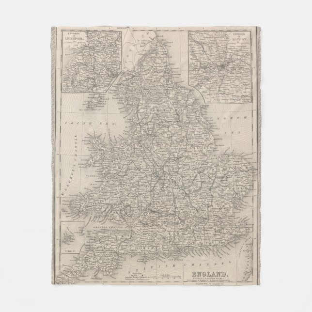 England 10 fleece blanket (Front)