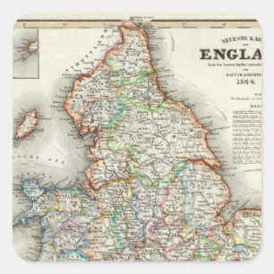 England 2 square sticker