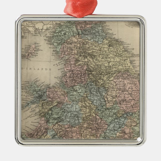 England 3 metal tree decoration (Front)