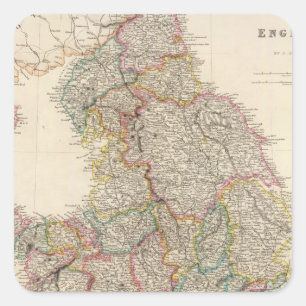 England 3 square sticker