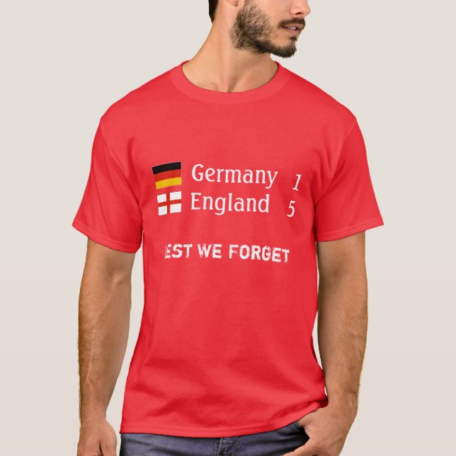 England 5 Germany 1 T-shirt (Front)