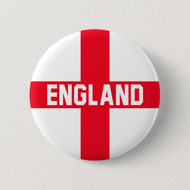 England 6 Cm Round Badge (Front)