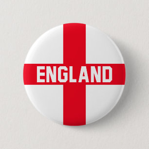 England 6 Cm Round Badge