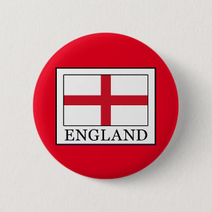 England 6 Cm Round Badge