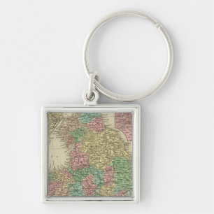 England 6 key ring