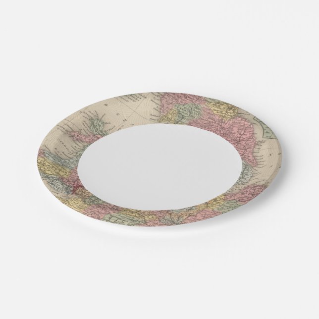 England 9 paper plate (Angled)