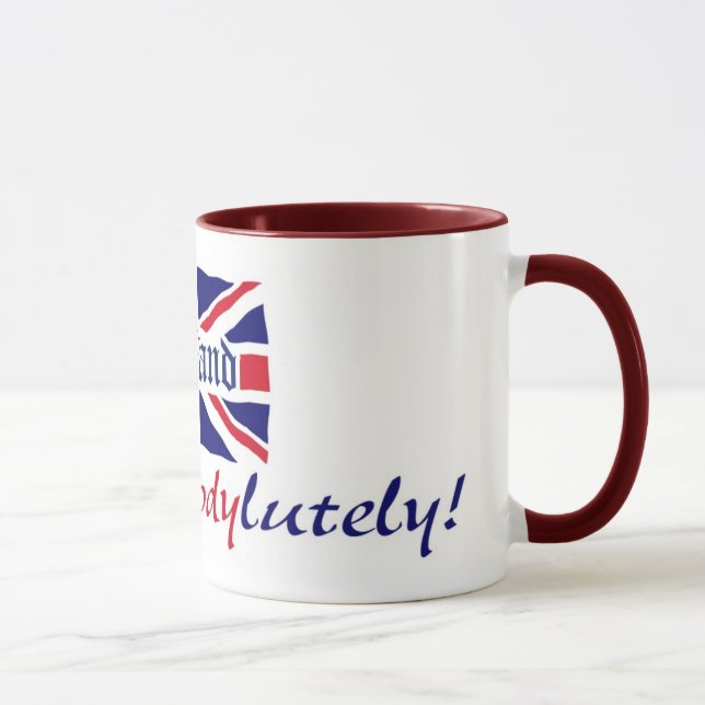 England Absobloodylutely Mug (Right)