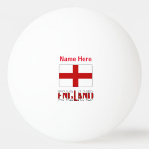 England and English Flag Personalised Ping Pong Ball