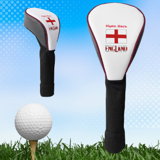 England and English Flag Red Personalisation  Golf Head Cover